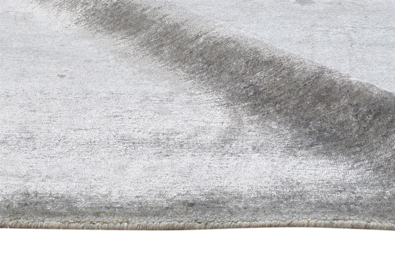 6' X 9' Rug Silk Grey Modern Hand Knotted American Abstract Room Size Carpet   7865070551189