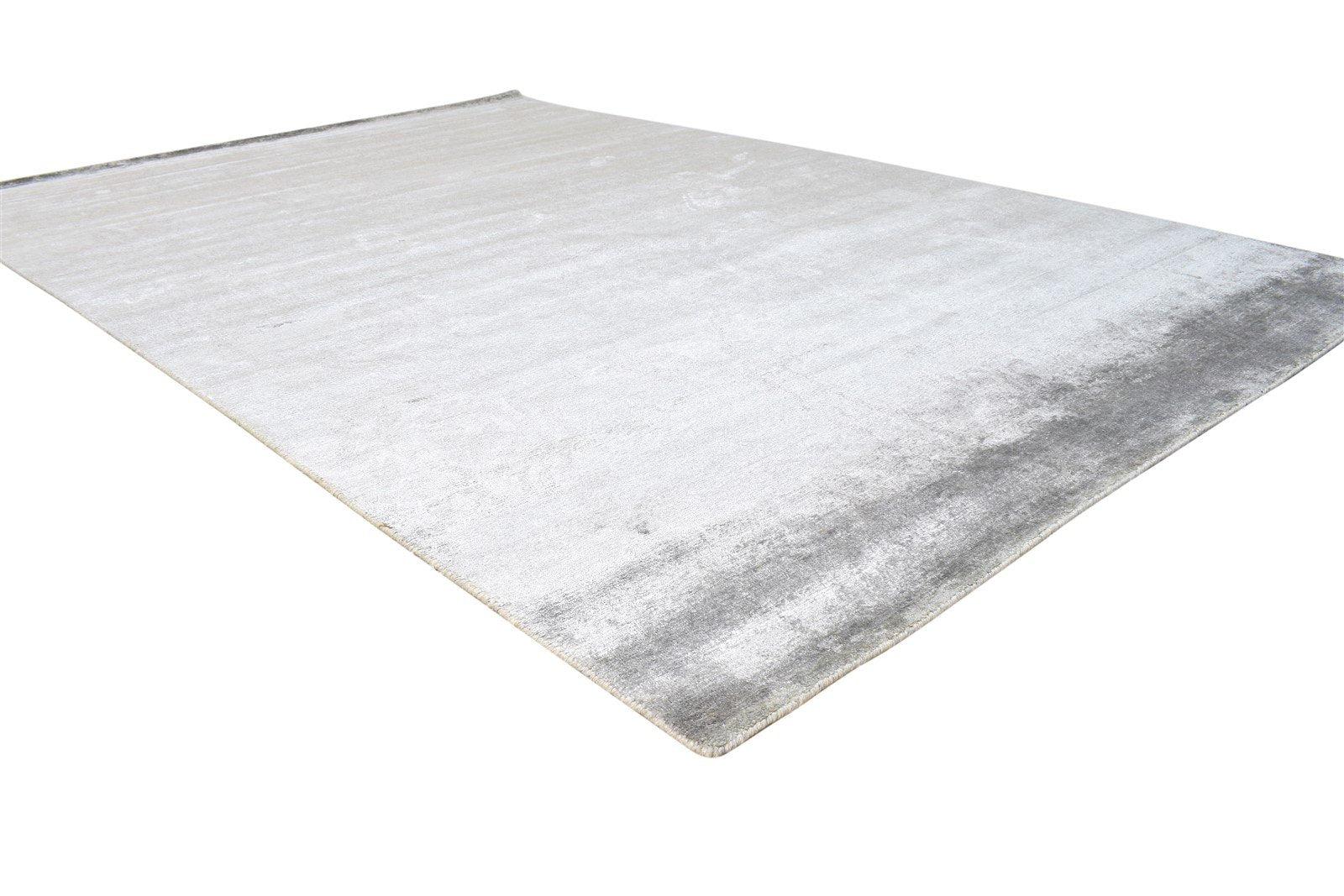 6' X 9' Rug Silk Grey Modern Hand Knotted American Abstract Room Size Carpet   7865070551189