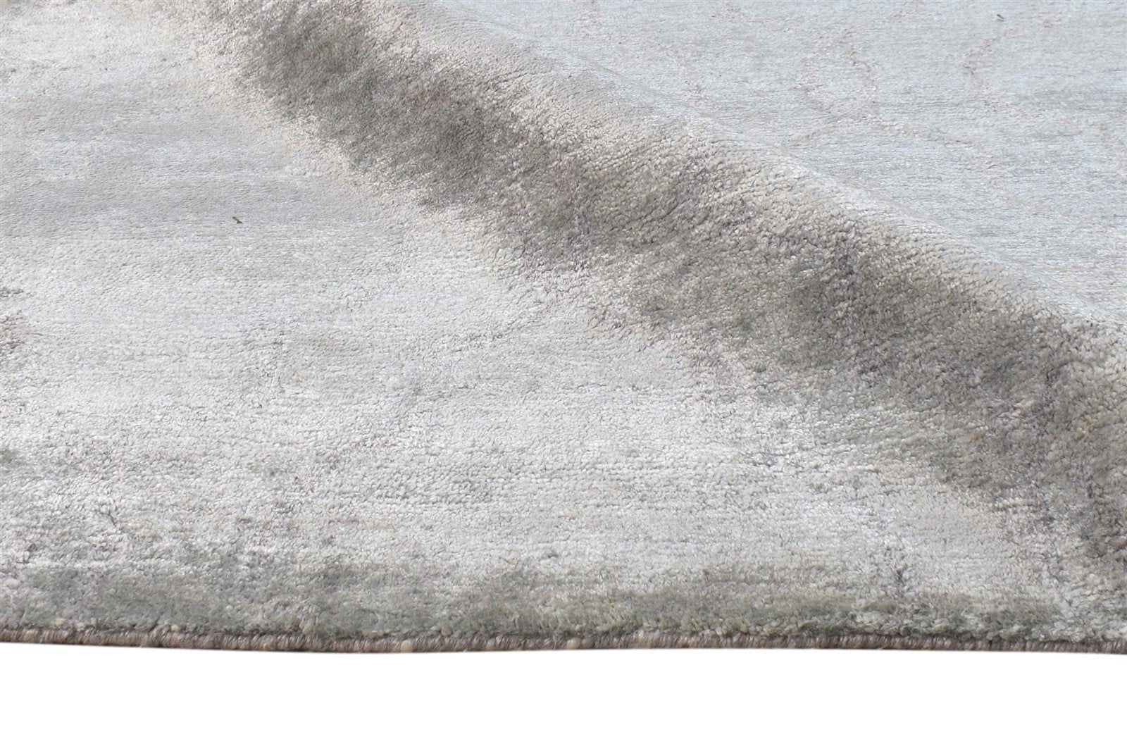 6' X 9' Rug Silk Grey Modern Hand Knotted American Abstract Room Size Carpet   7865069142165
