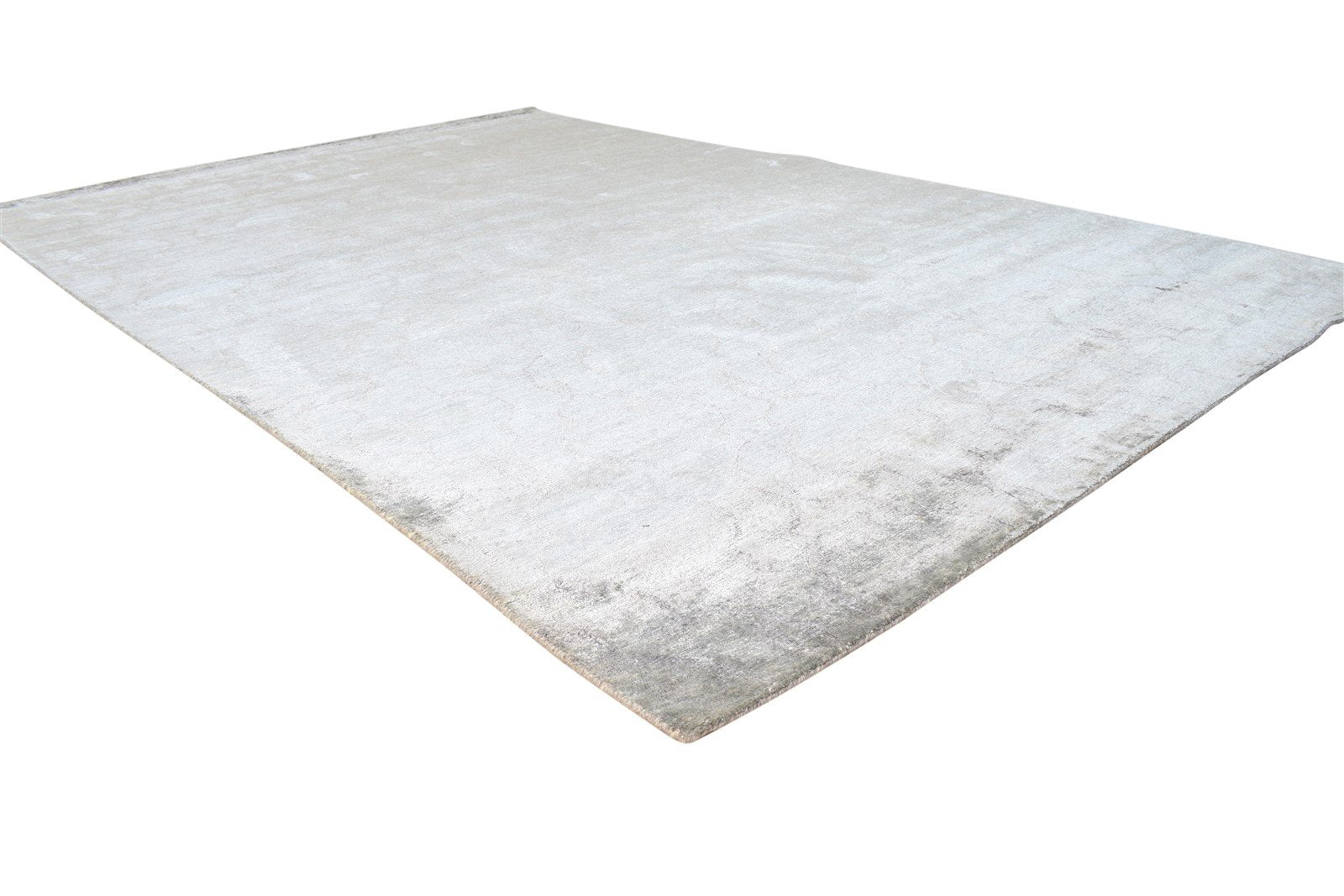 6' X 9' Rug Silk Grey Modern Hand Knotted American Abstract Room Size Carpet   7865069142165