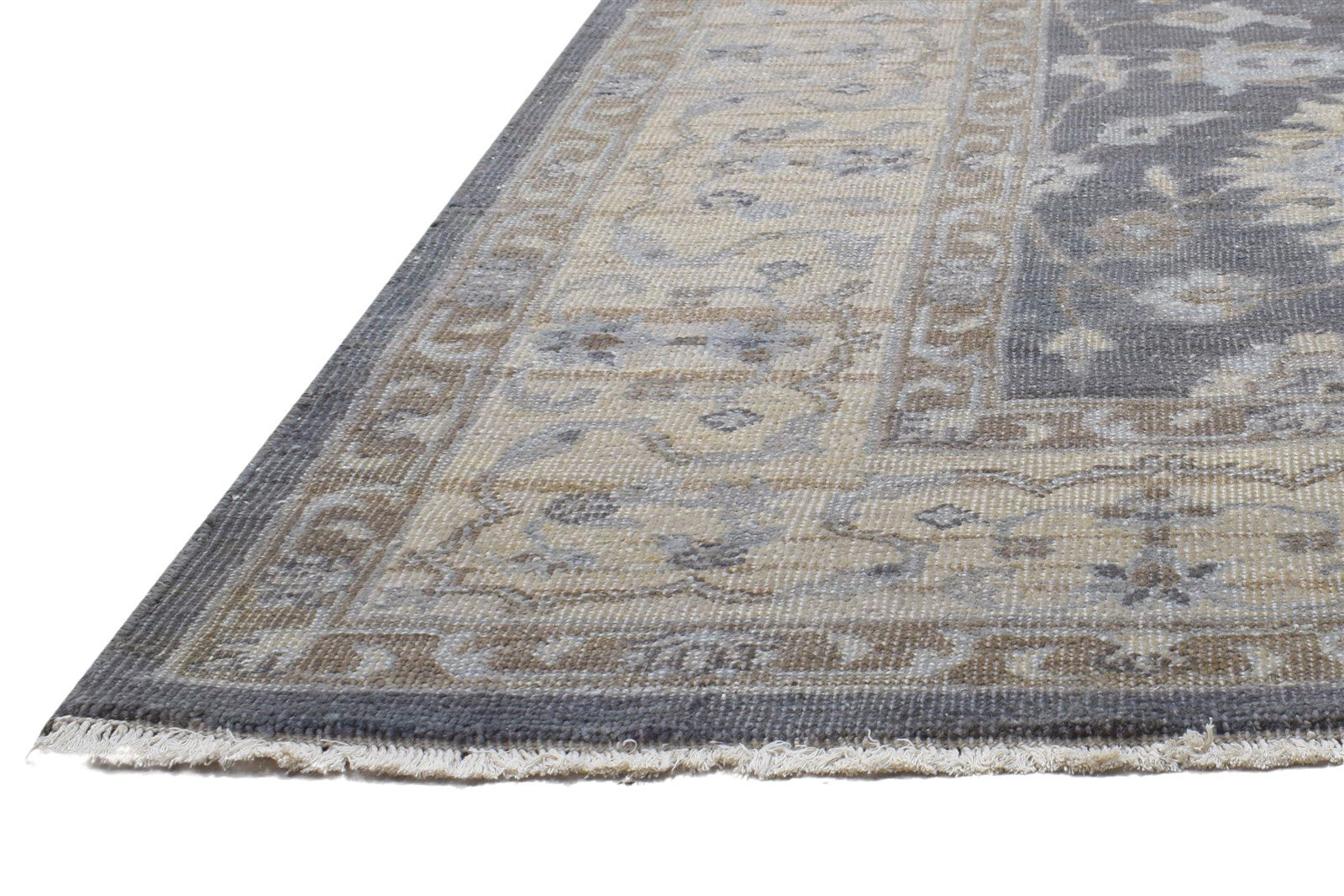 6' X 9' Rug Wool Charcoal Persian Hand Knotted Oushak Oriental Large Carpet   7864113234069