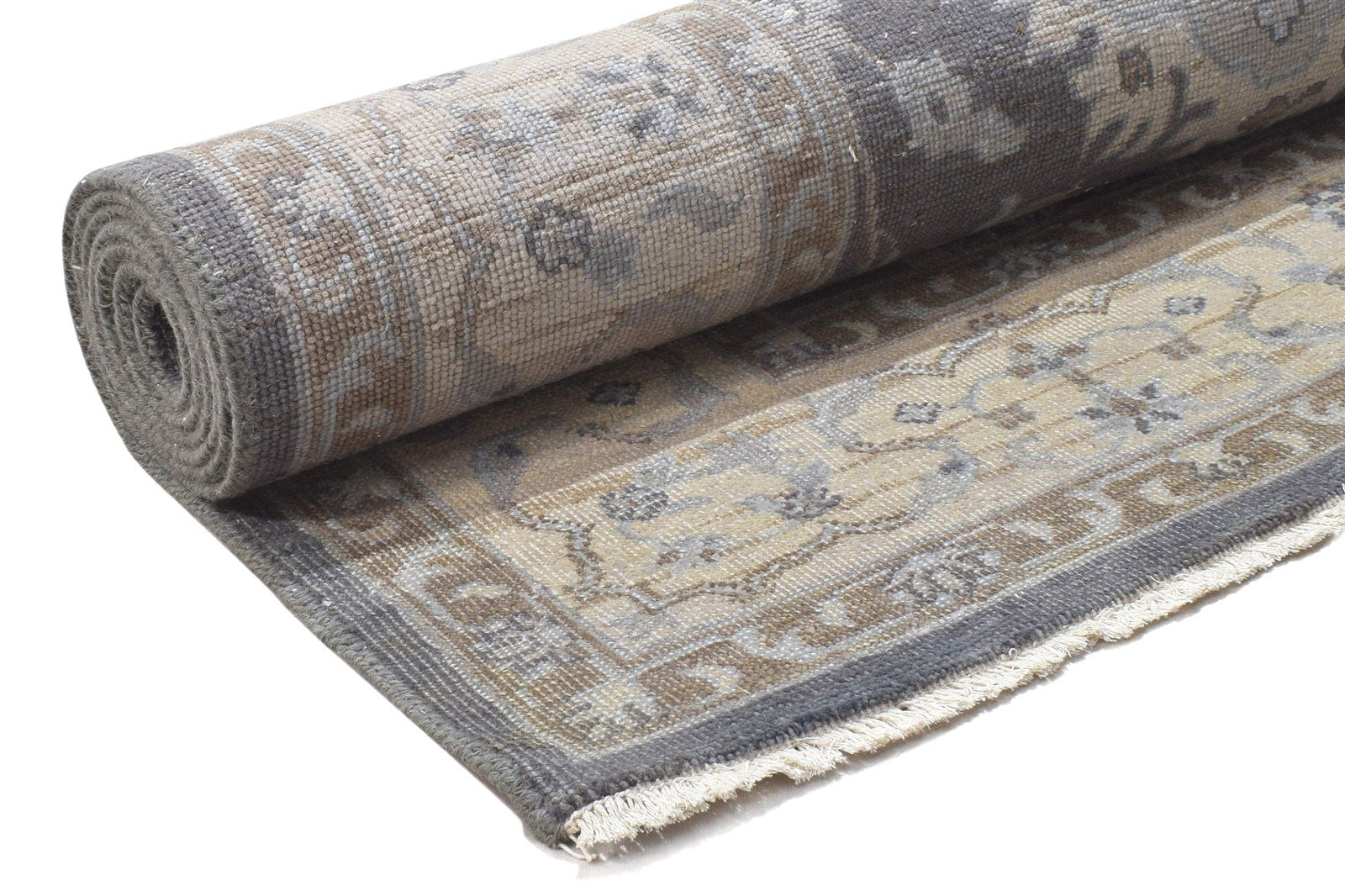 6' X 9' Rug Wool Charcoal Persian Hand Knotted Oushak Oriental Large Carpet   7864113234069