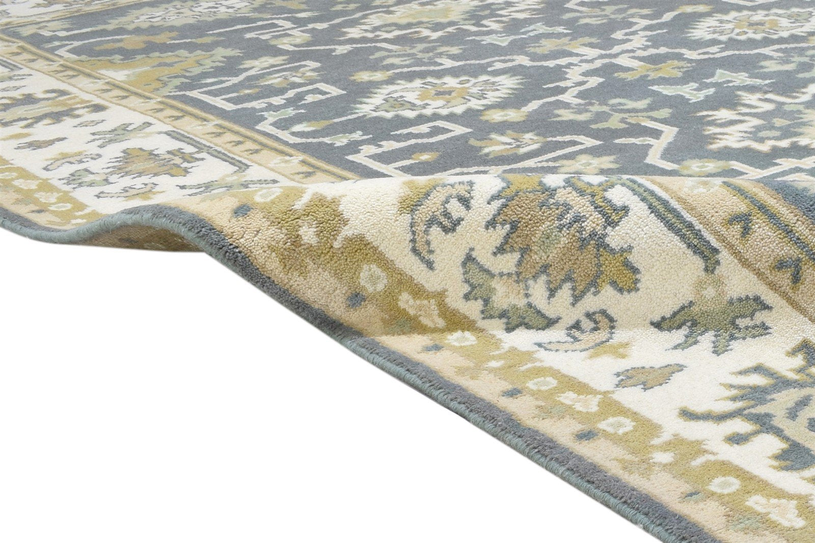 6' X 9' Rug Wool Charcoal Persien Hand Knotted Oushak Oriental Room Size Carpet   7864323637397