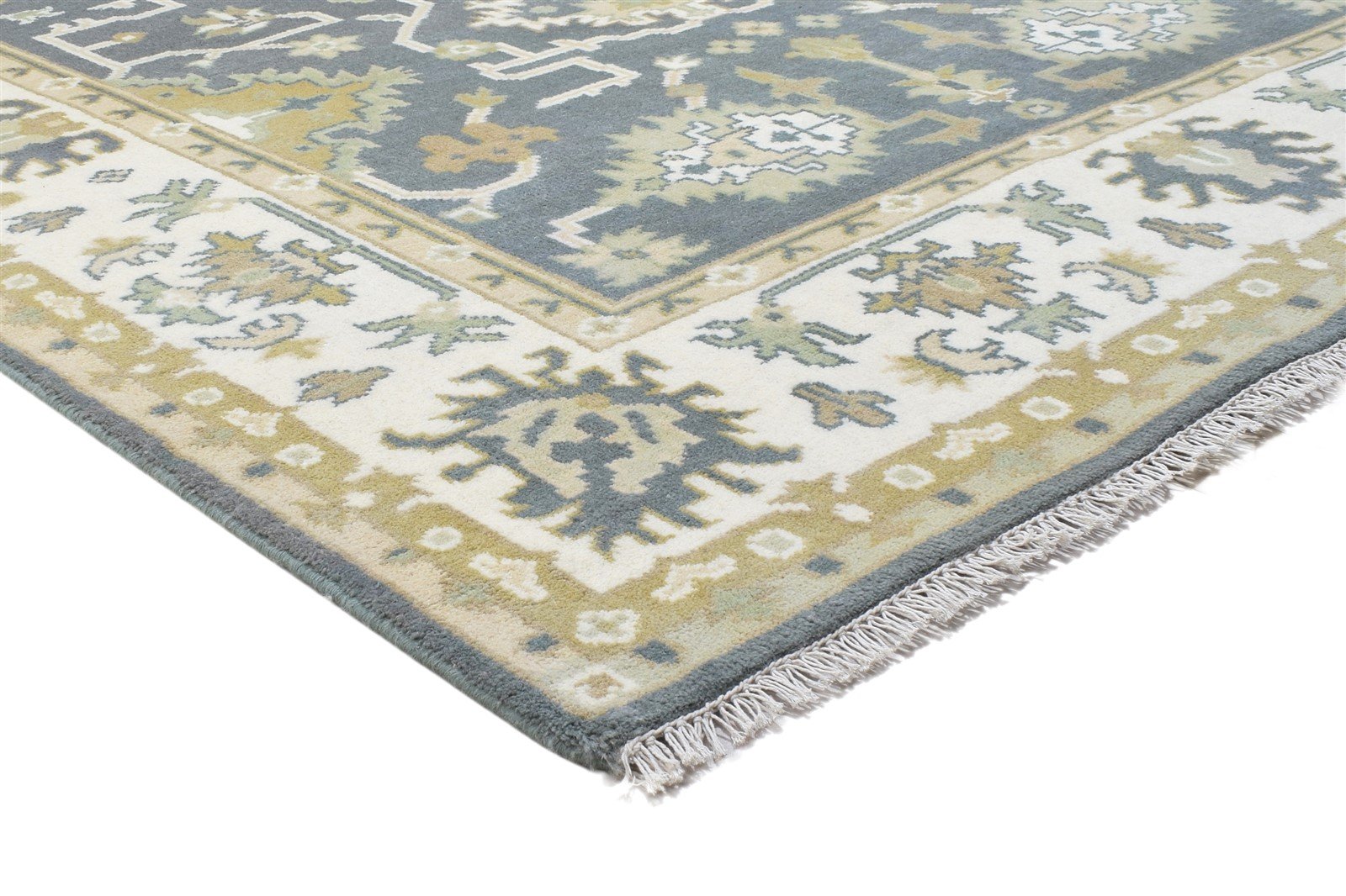 6' X 9' Rug Wool Charcoal Persien Hand Knotted Oushak Oriental Room Size Carpet   7864323637397