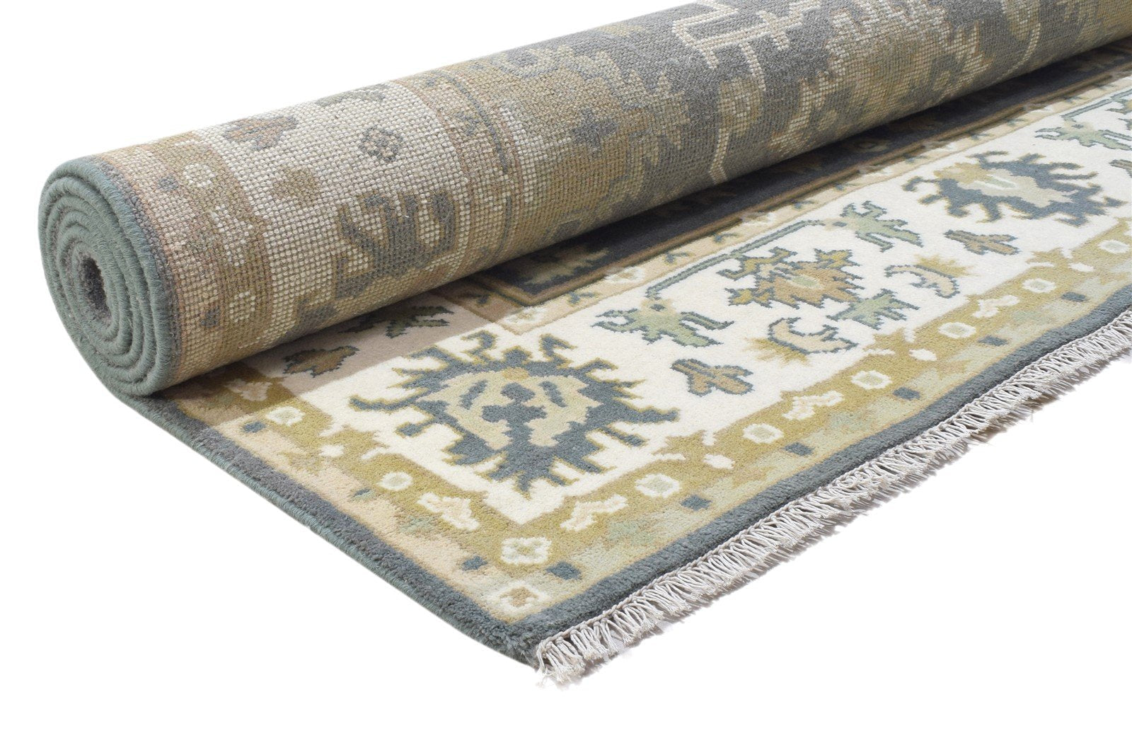 6' X 9' Rug Wool Charcoal Persien Hand Knotted Oushak Oriental Room Size Carpet   7864323637397