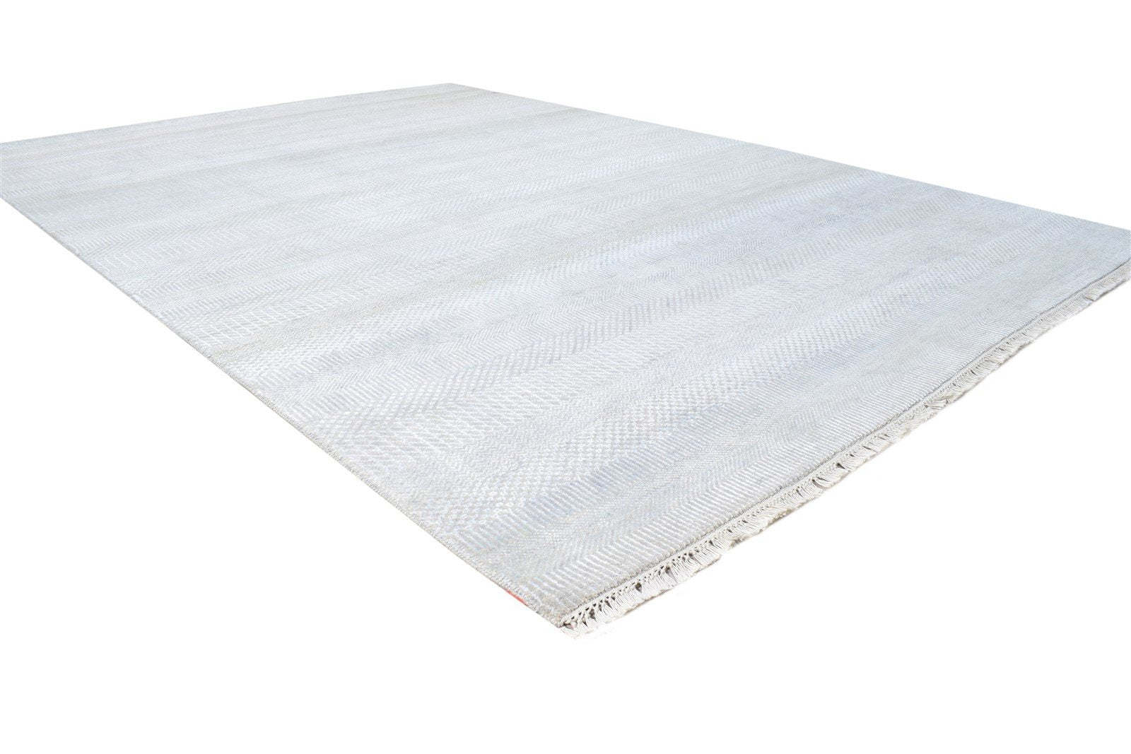 6' X 9' Rug Wool Grey Modern Hand Knotted Agra Grass Trellis Large Carpet   7864620417173