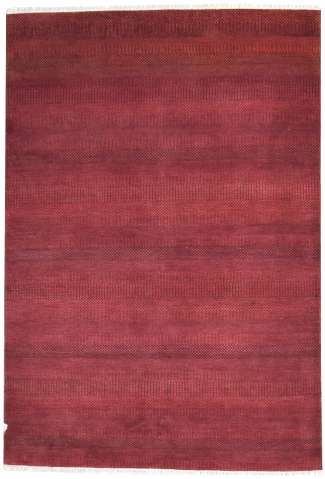 6' X 9' Rug Wool Red Modern Hand Knotted Agra Grass Trellis Large Carpet   7864613503125
