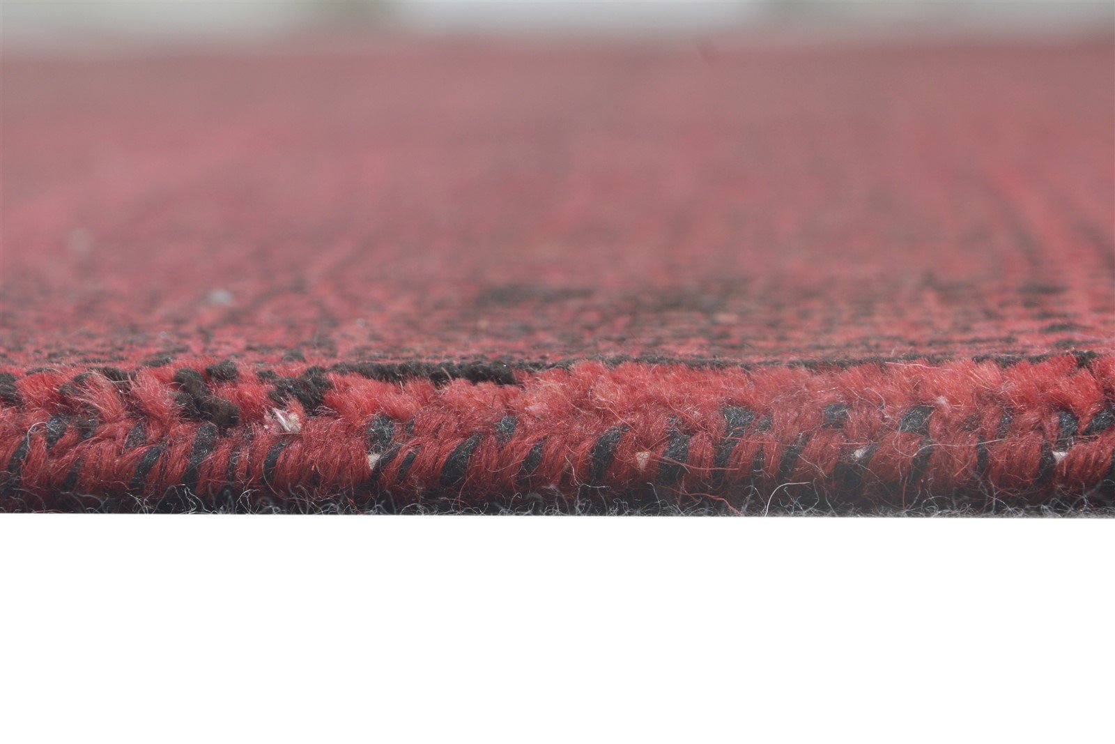 Jean 6' X 9' Rug Wool Red Modern Hand Knotted Agra Grass Trellis   7864613503125