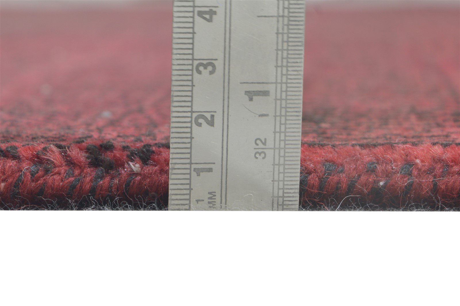 Jean 6' X 9' Rug Wool Red Modern Hand Knotted Agra Grass Trellis   7864613503125
