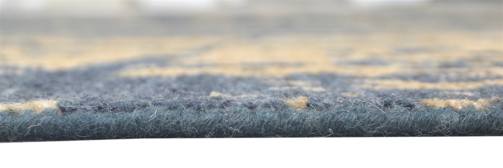 6' X 9' Rug Wool Silk Blue Modern Hand Knotted Indian Abstract Room Size Carpet   7864081383573