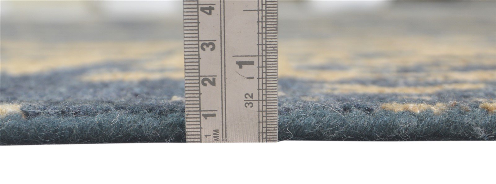 6' X 9' Rug Wool Silk Blue Modern Hand Knotted Indian Abstract Room Size Carpet   7864081383573