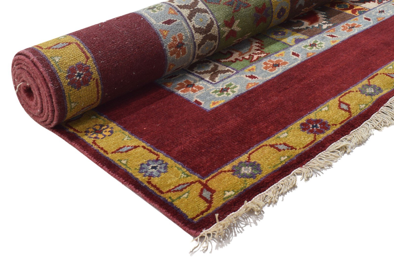 Red Wool Rug 5' X 9' Persian Hand Knotted Turkish Oriental Room Size Carpet 