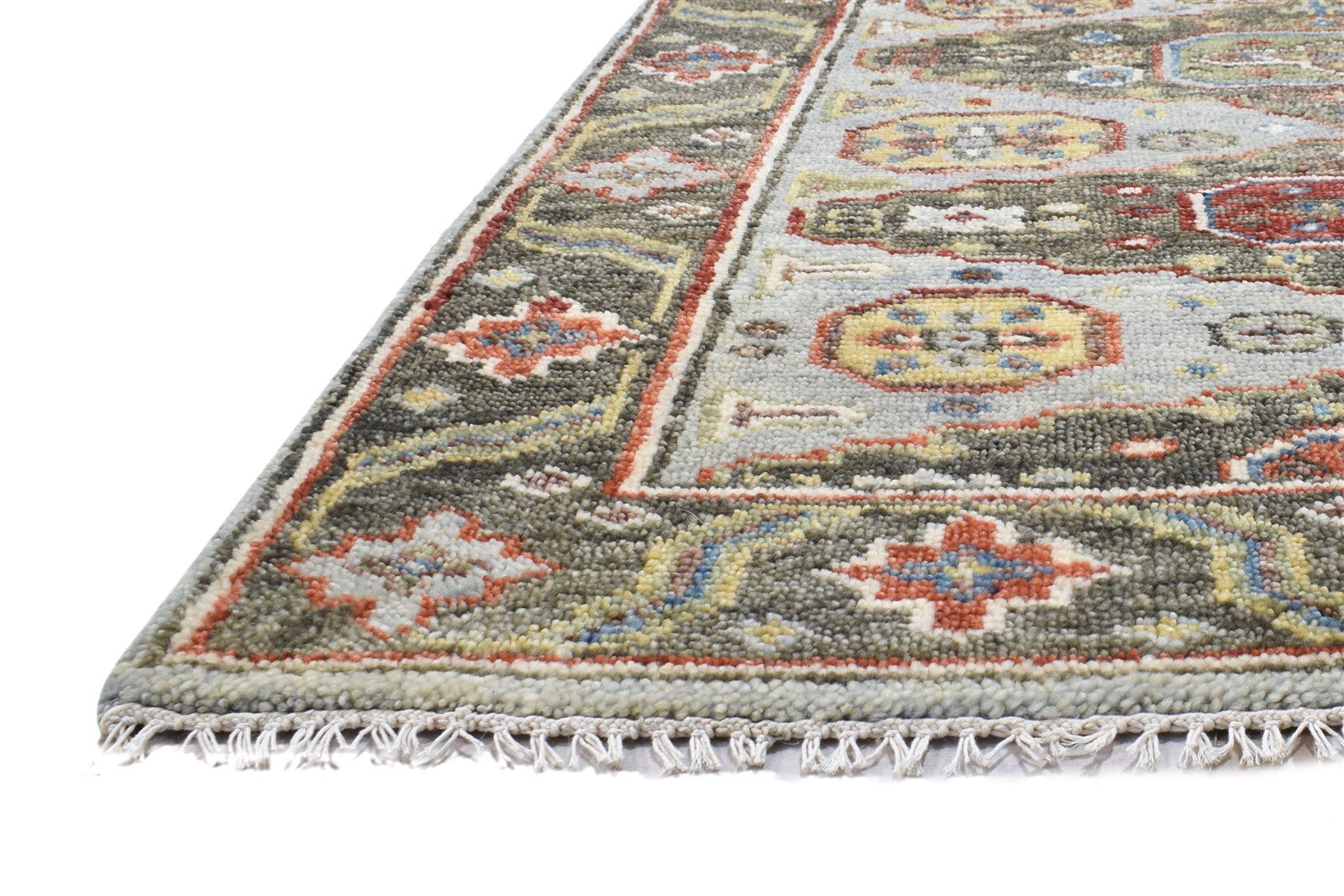 4' X 6' Rug Wool Grey Persian Hand Knotted Kazak Oriental Room Size Carpet 