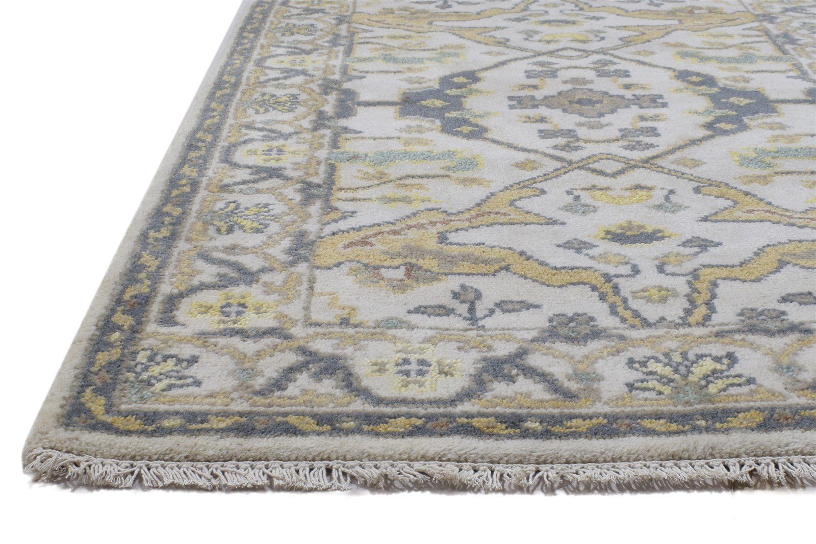 3' X 5' Rug Wool Cream Persien Hand Knotted Oushak Oriental Room Size Carpet 