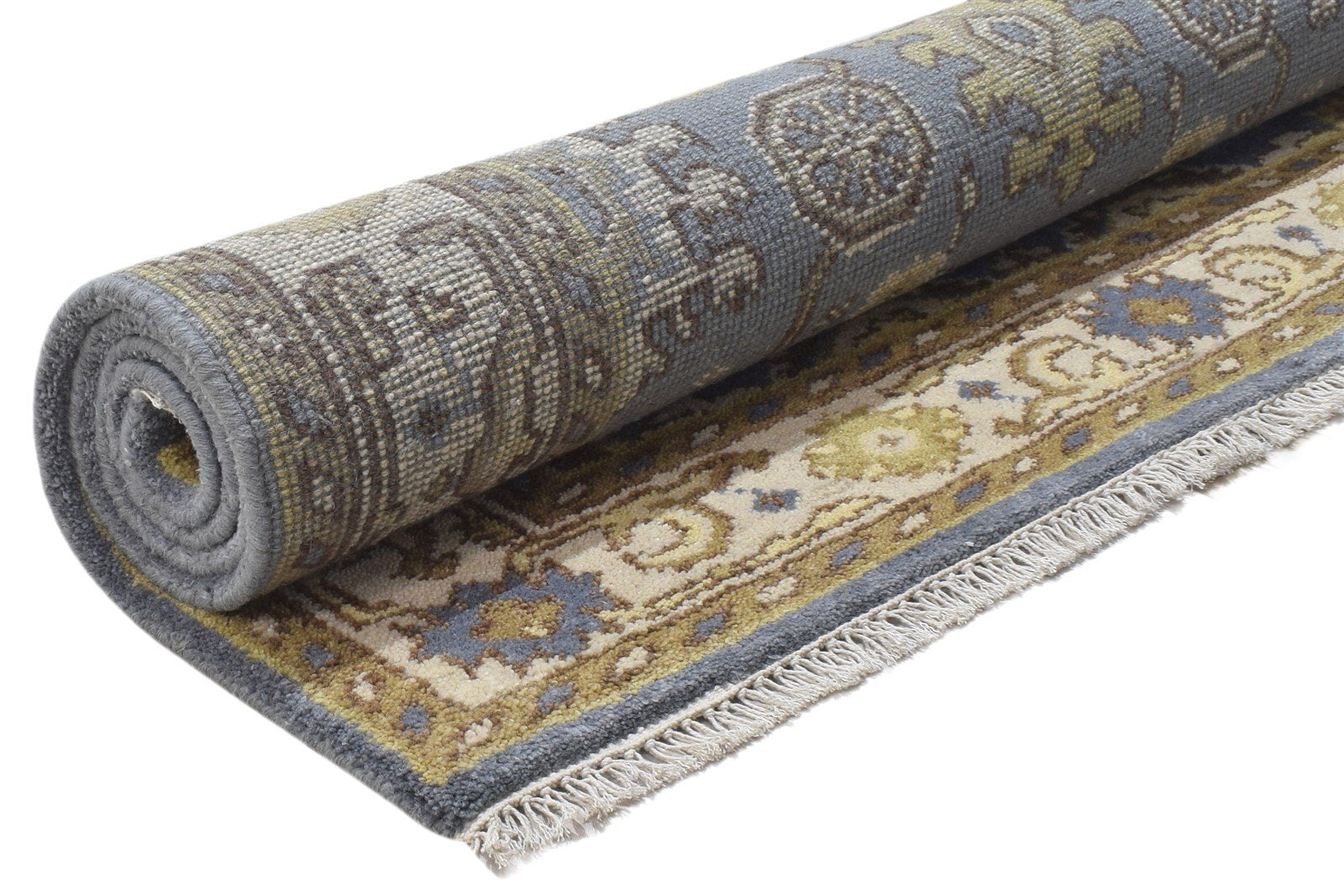 4' X 6' Rug Wool Blue Persien Hand Knotted Oushak Oriental Room Size Carpet 