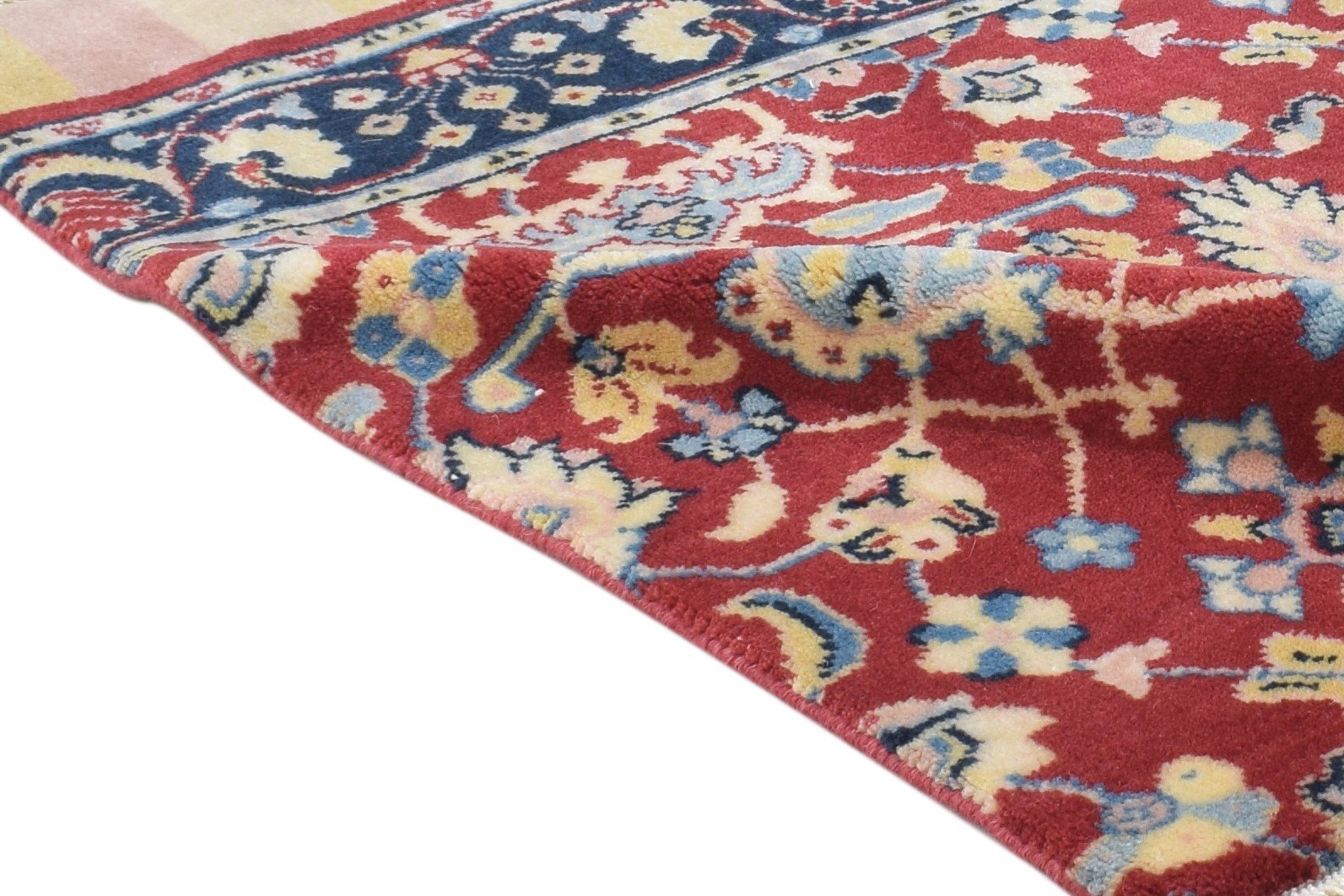 Hand Knotted Red Wool Rug 2' X 3' Persian Kashan Oriental Small Carpet 