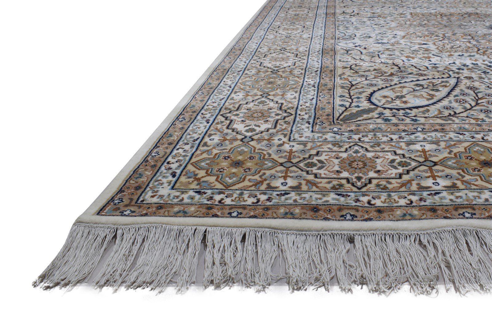 8' X 11' Rug Wool Grey Persien Hand Knotted Bijar Oriental Large Carpet 