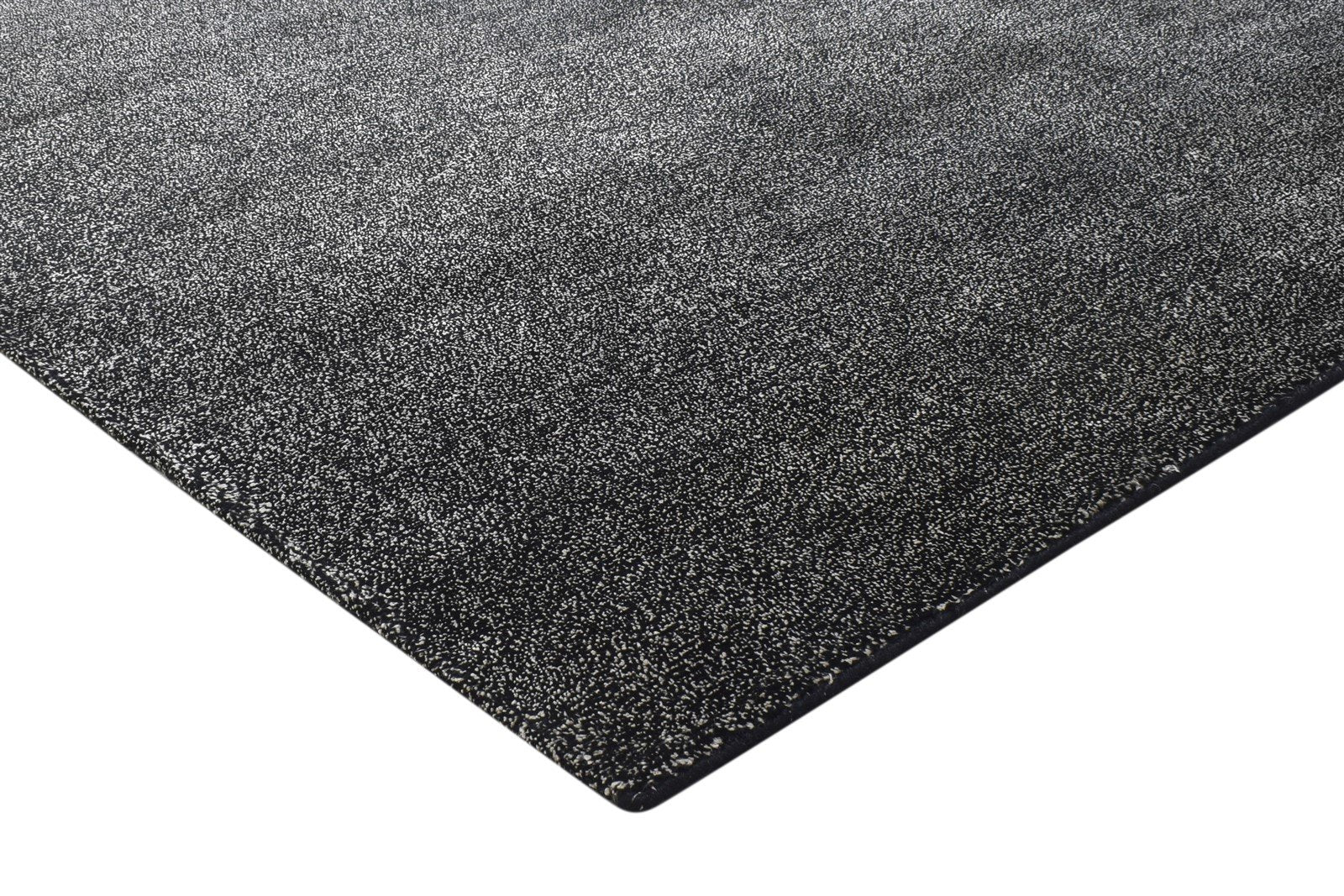 Charcoal Wool / Linen Rug 7X10 Modern Hand Knotted Scandinavian Solid Large 