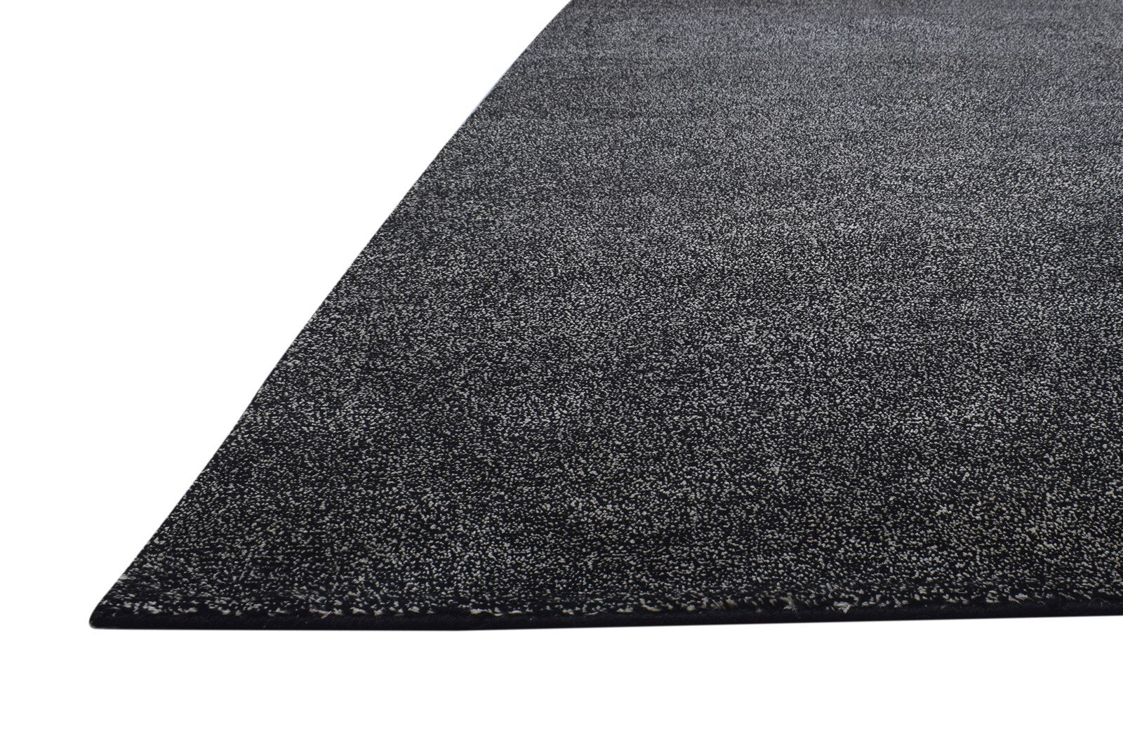 Charcoal Wool / Linen Rug 7X10 Modern Hand Knotted Scandinavian Solid Large 