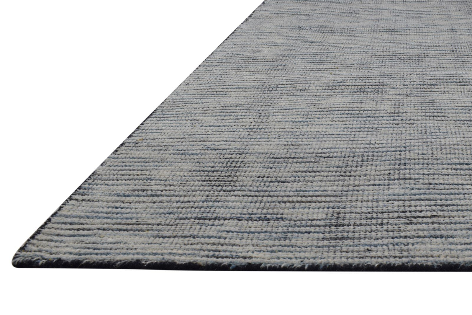 9X12 Rug Wool Dark Grey Modern Hand Knotted Scandinavian Solid Extra Large 