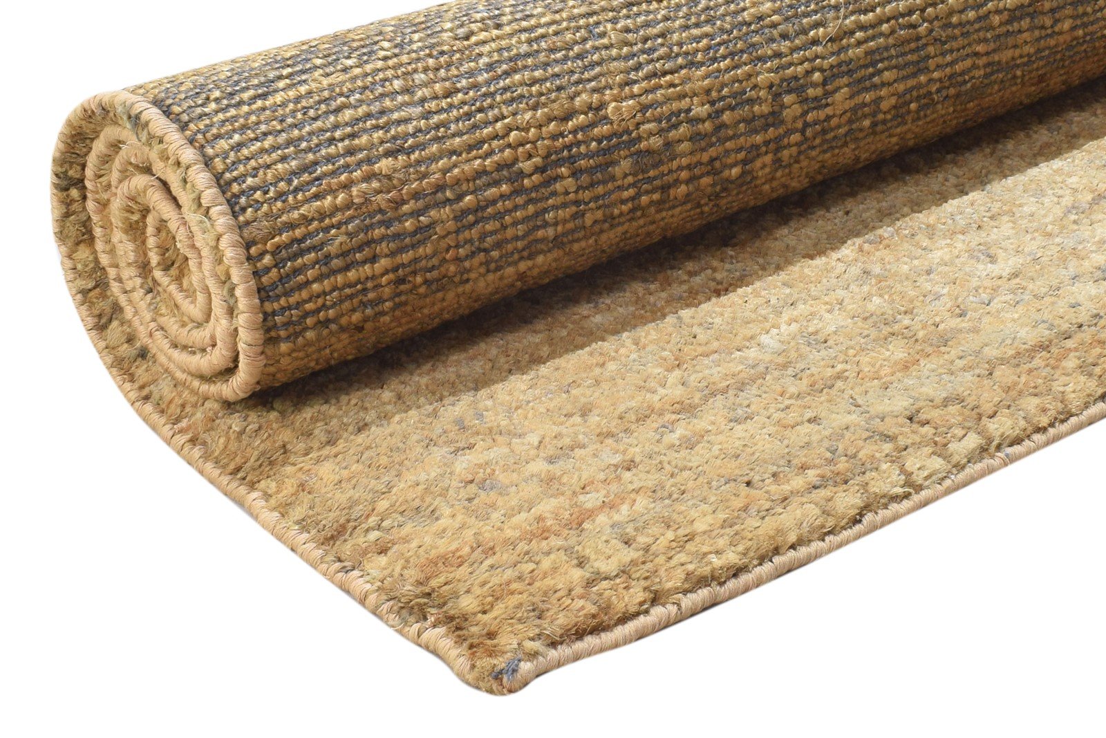 Jute Rust Rug 5' X 8' Modern Hand Knotted Scandinavian Solid Room Size Carpet 