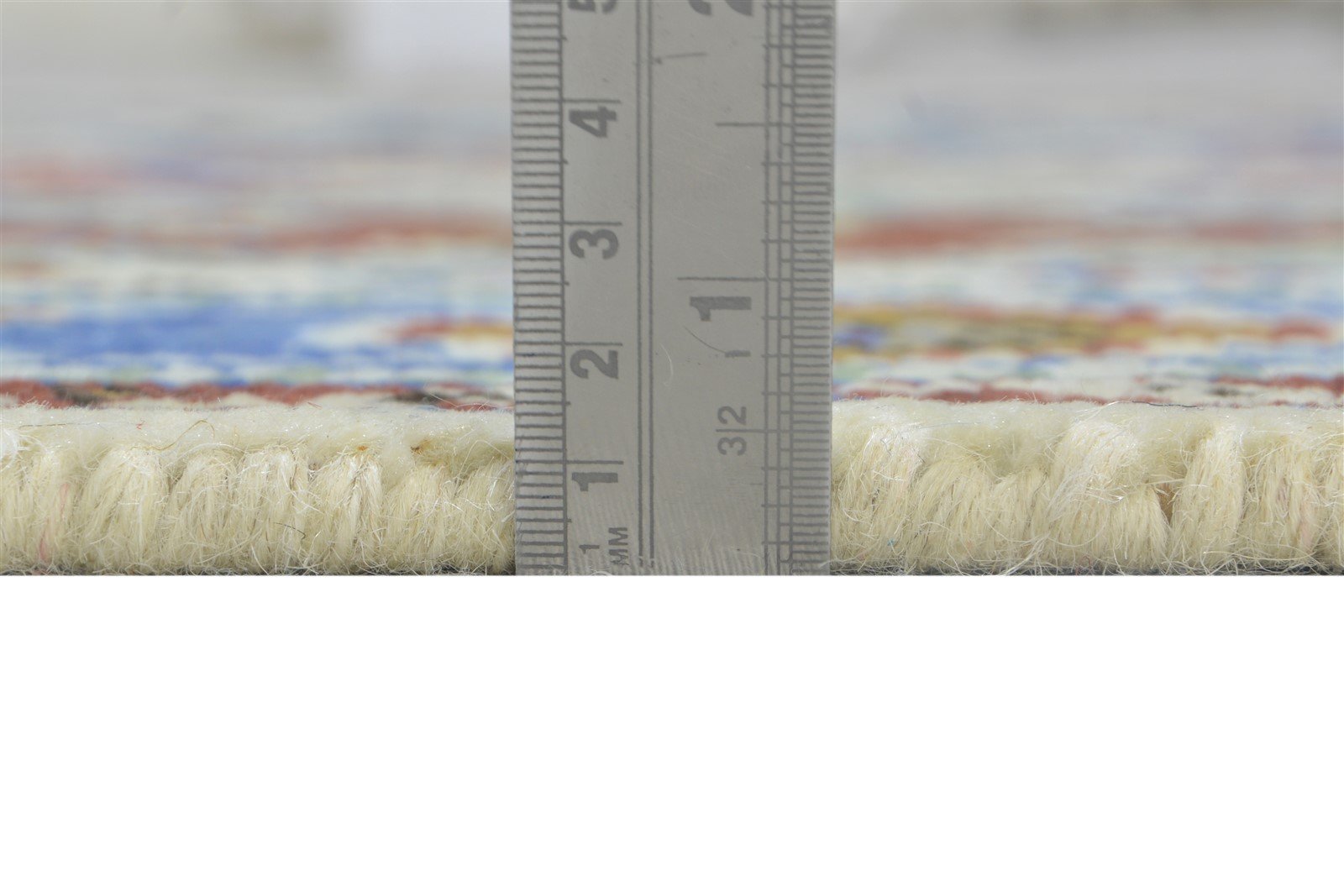 Hand Knotted Blue Wool Rug 5' X 8' Persian Bakhtiari Tribal Room Size Carpet  Area Rug 