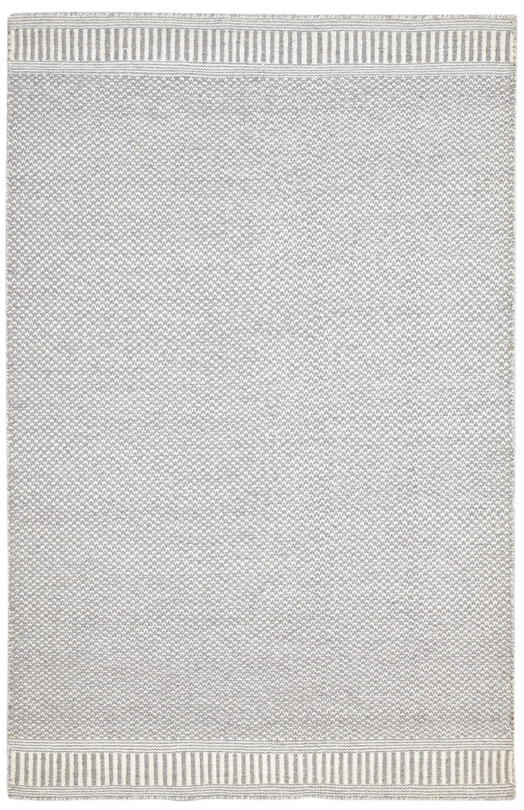 5' X 8' Rug Wool Grey Modern Dhurrie Scandinavian Solid Room Size Carpet 