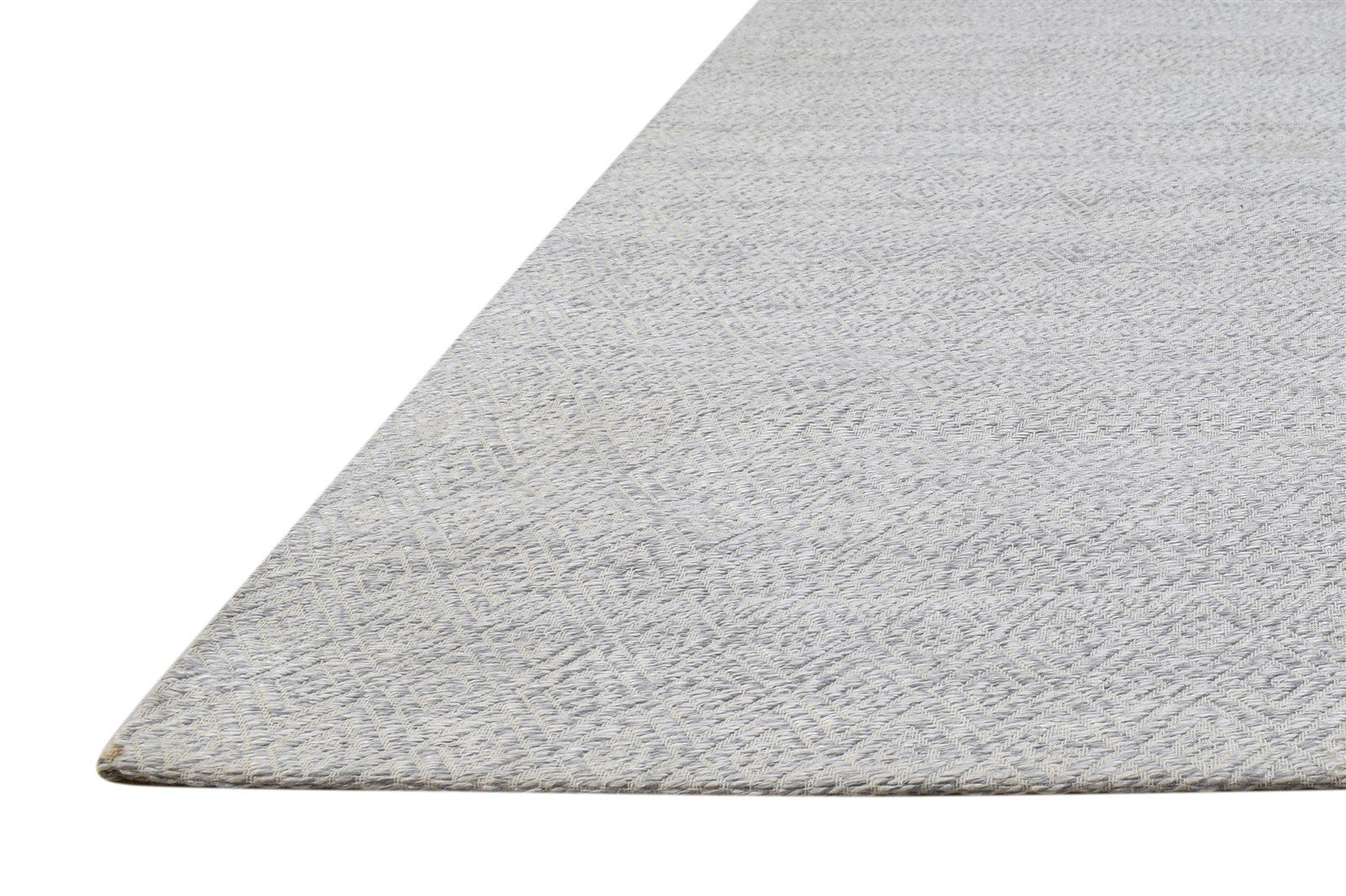 Grey Silk Rug 5' X 8' Modern Jacquard Loom Scandinavian Diamond Room Size Carpet 