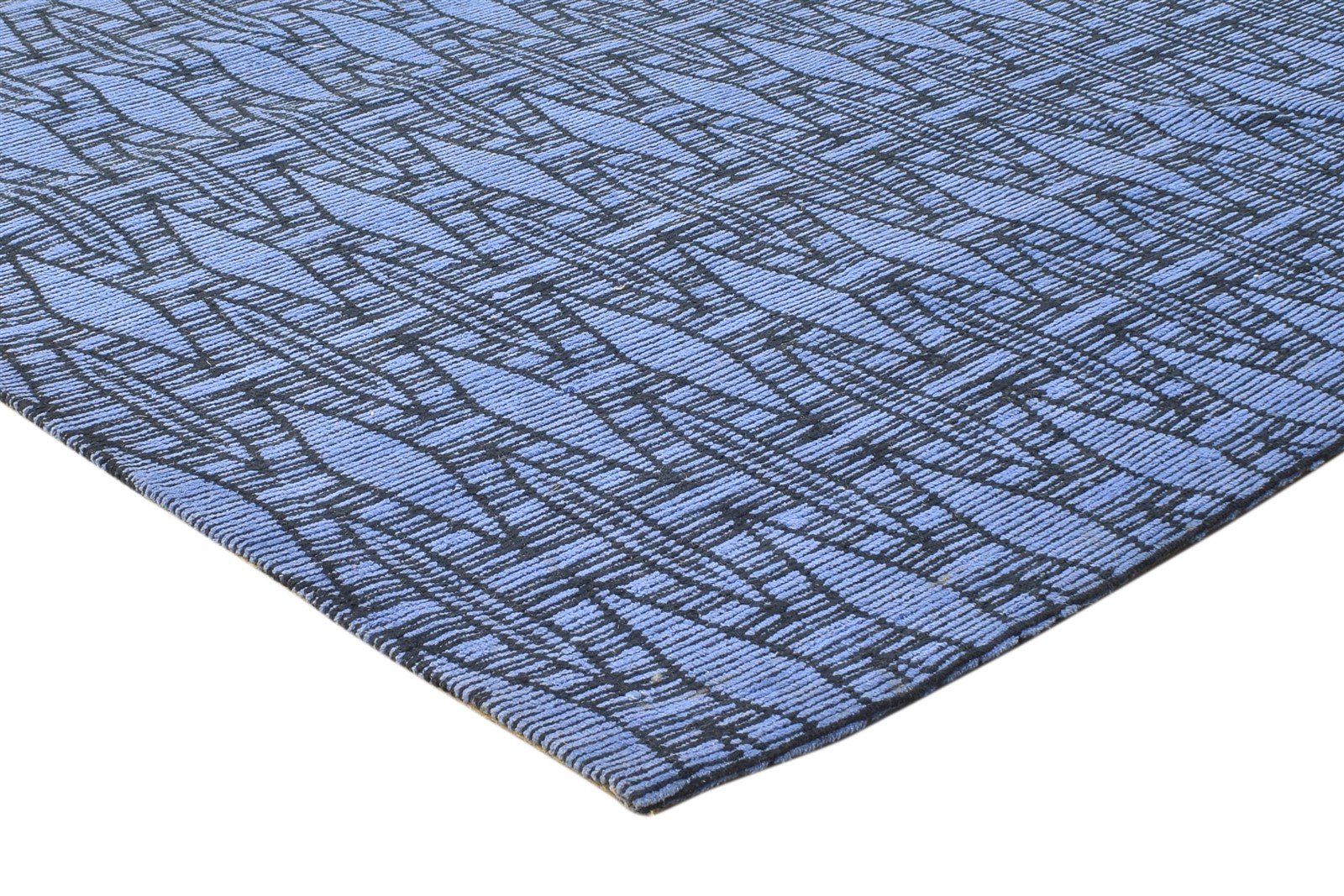 5X7 Rug Jacquard Blue Modern Jacquard Loom Bohemian Oriental Room Size Carpet 