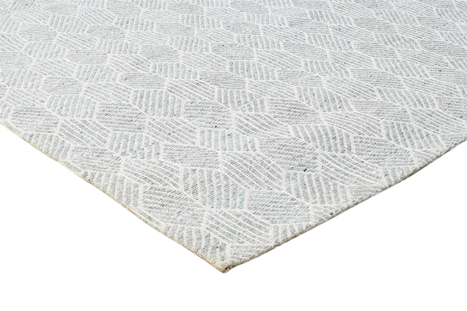 Jacquard Loom Grey Jacquard Rug 5X8 Modern Scandinavian Honeycomb Room Size 