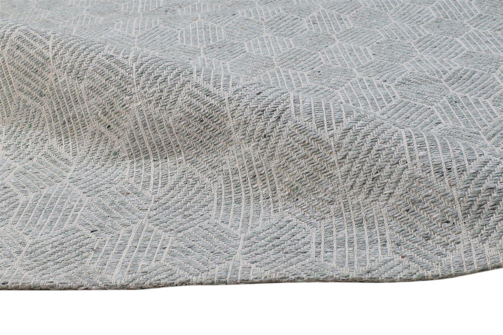 Jacquard Loom Grey Jacquard Rug 5X8 Modern Scandinavian Honeycomb Room Size 