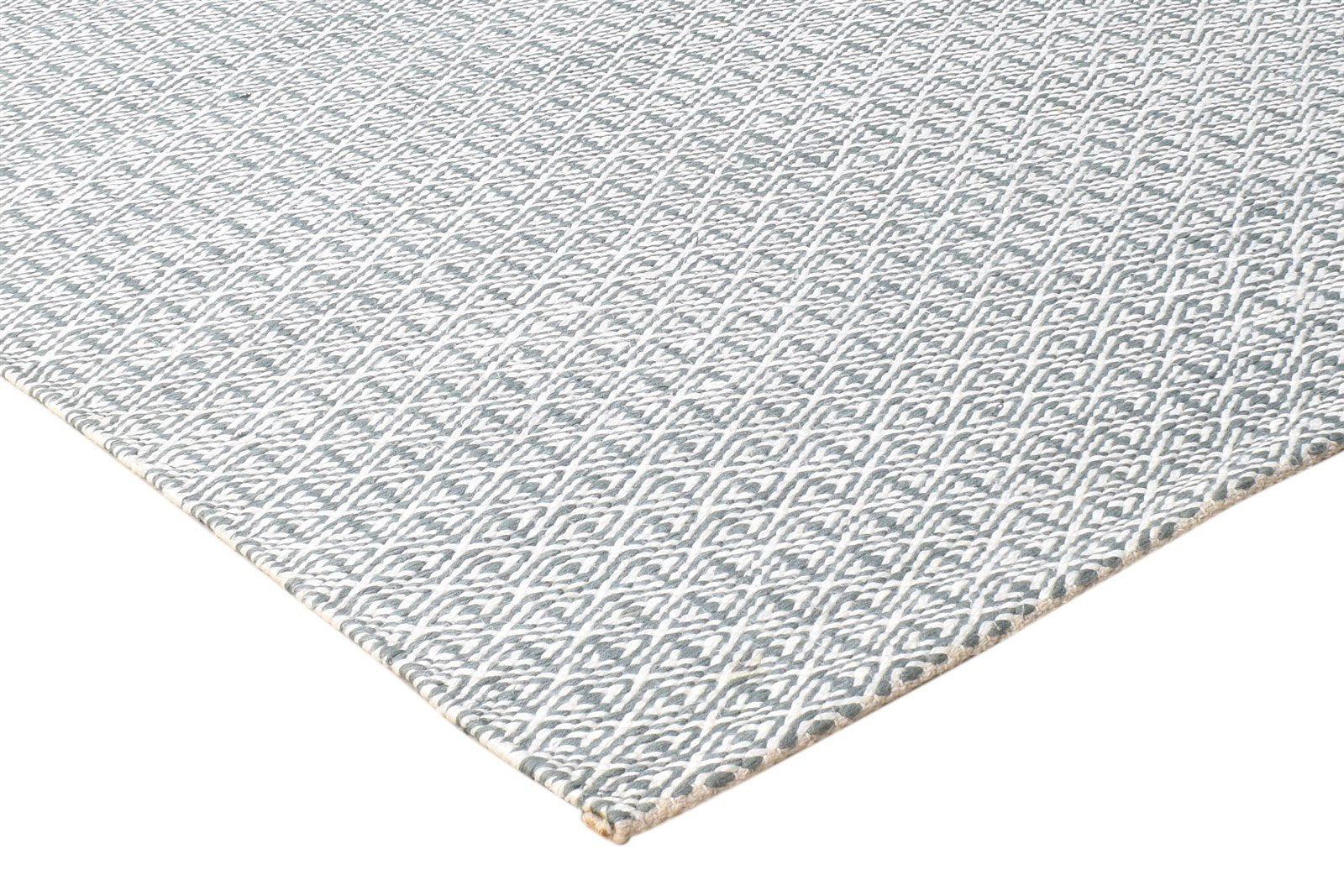 5' X 8' Rug Silk Grey Modern Dhurrie Scandinavian Diamond Room Size Carpet 