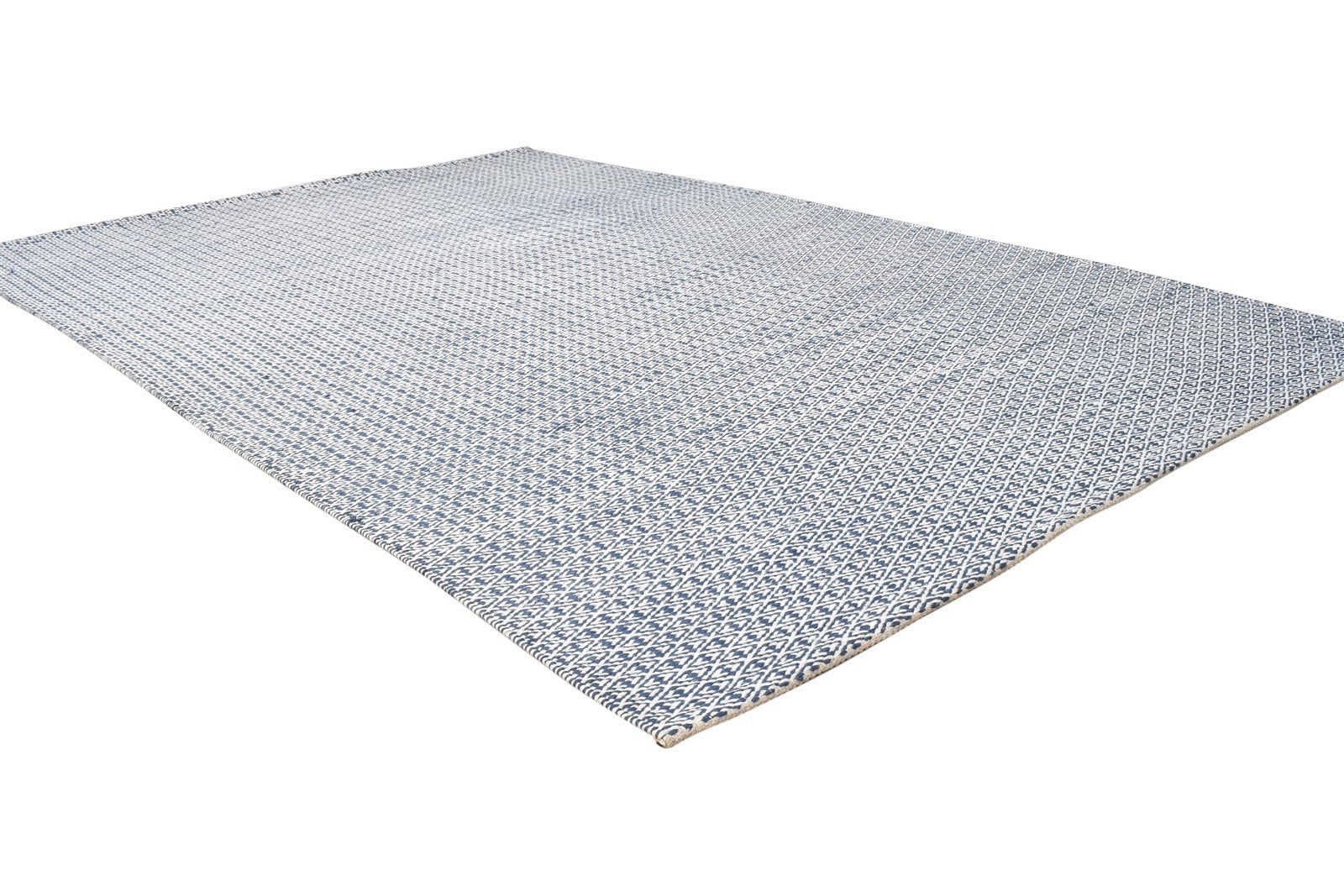 Dhurrie Grey Silk Rug 5' X 8' Modern Scandinavian Geometric Room Size Carpet 