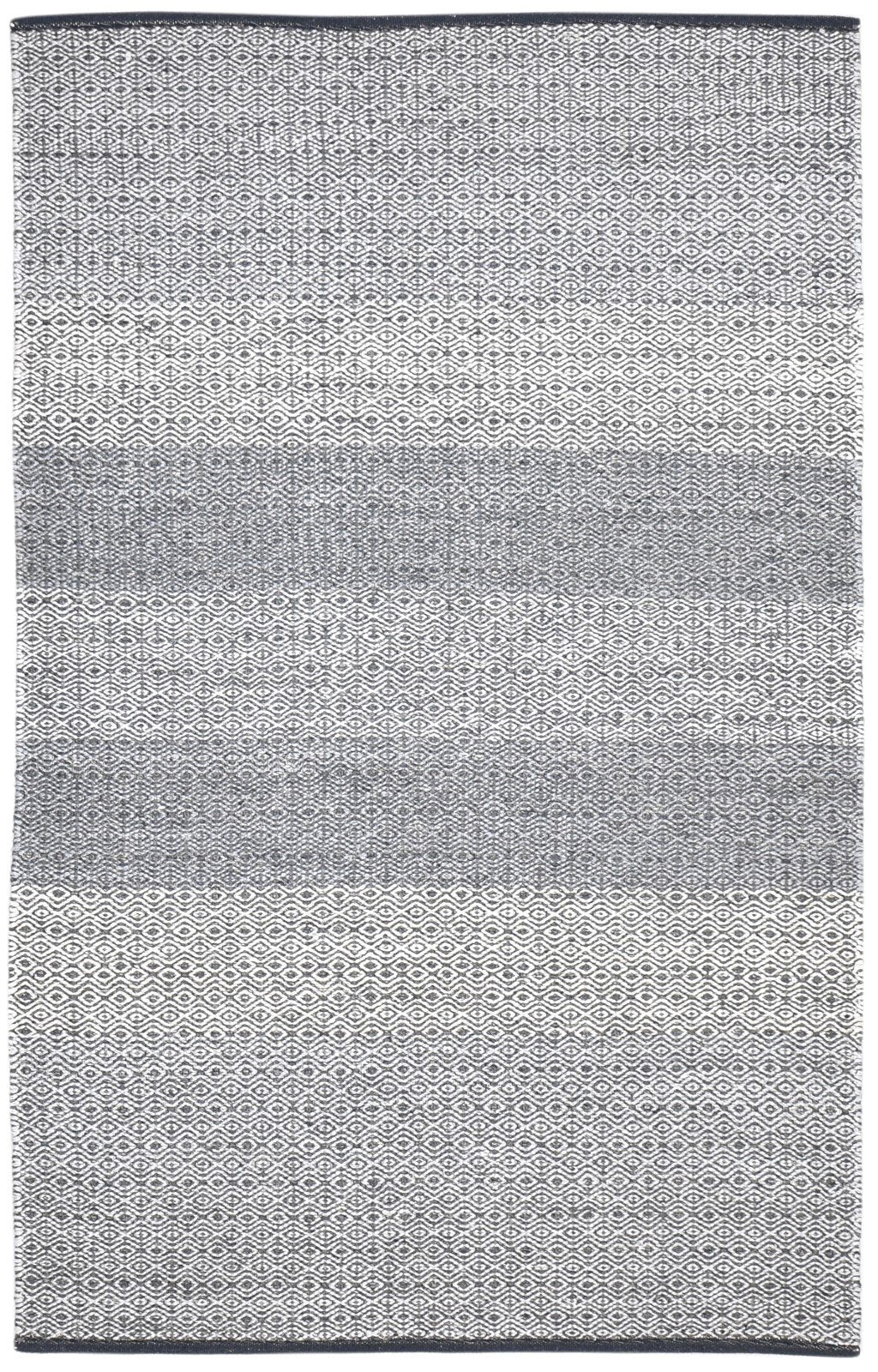 5' X 8' Rug Wool Dark Grey Modern Dhurrie Scandinavian Diamond Room Size Carpet 