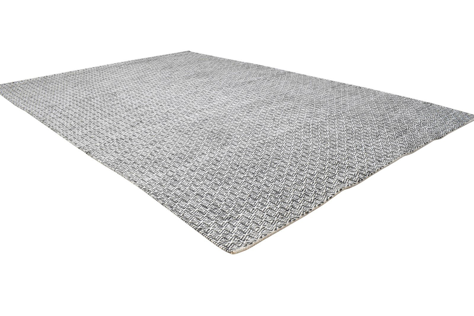 5' X 7' Rug Silk Grey Modern Dhurrie Scandinavian Solid Room Size Carpet 