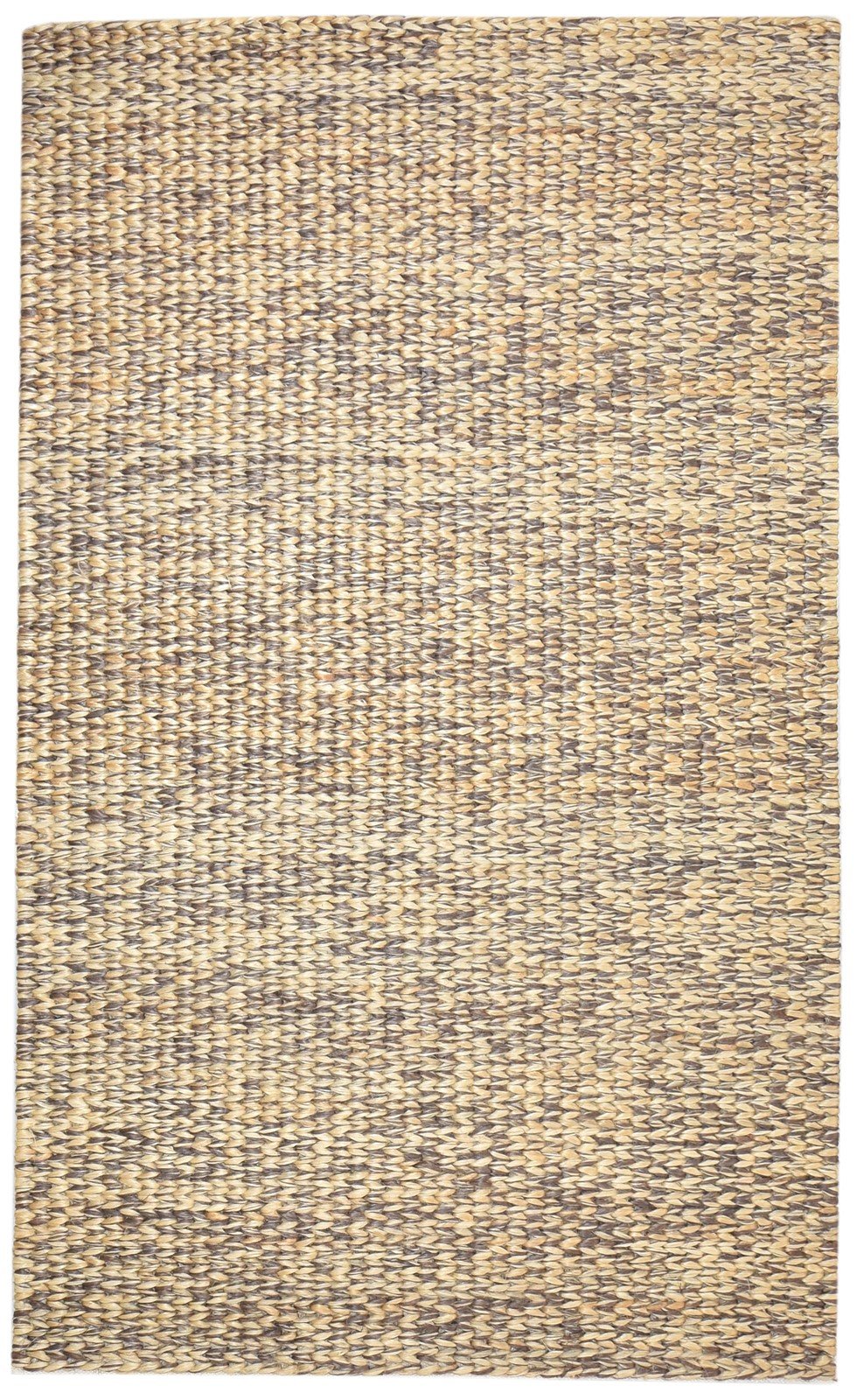 5' X 8' Rug Jute Brown Modern Braided Scandinavian Solid Room Size Carpet 