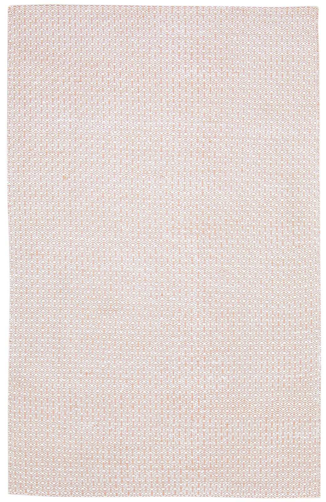 Silk Pink Rug 5' X 7' Modern Dhurrie Scandinavian Trellis Room Size Carpet 