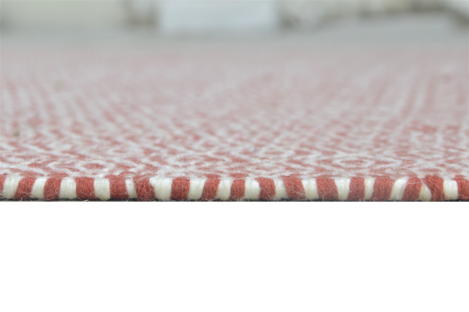 5' X 7' Rug Silk Pink Modern Dhurrie Scandinavian Trellis Room Size Carpet 