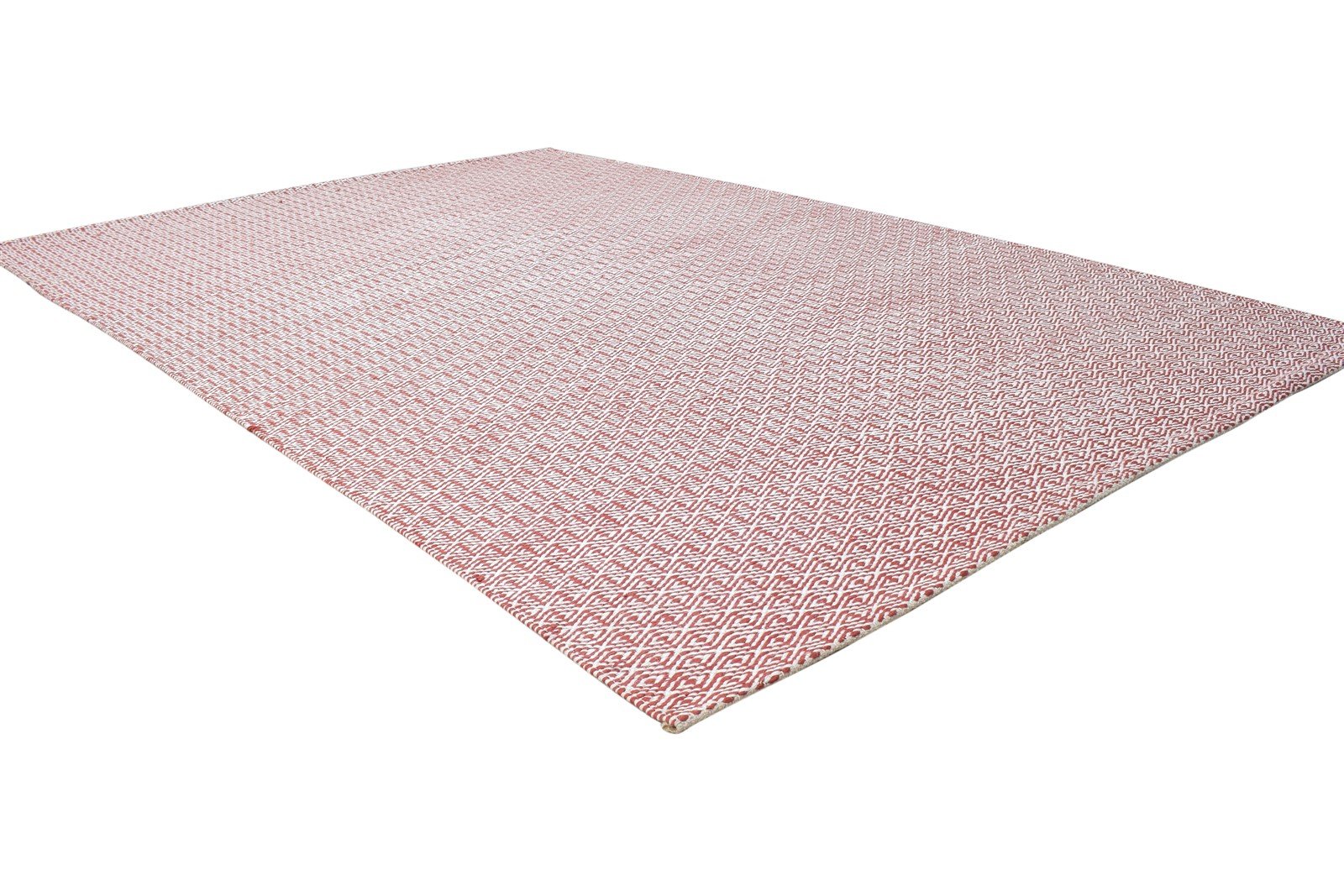 5' X 7' Rug Silk Pink Modern Dhurrie Scandinavian Trellis Room Size Carpet 