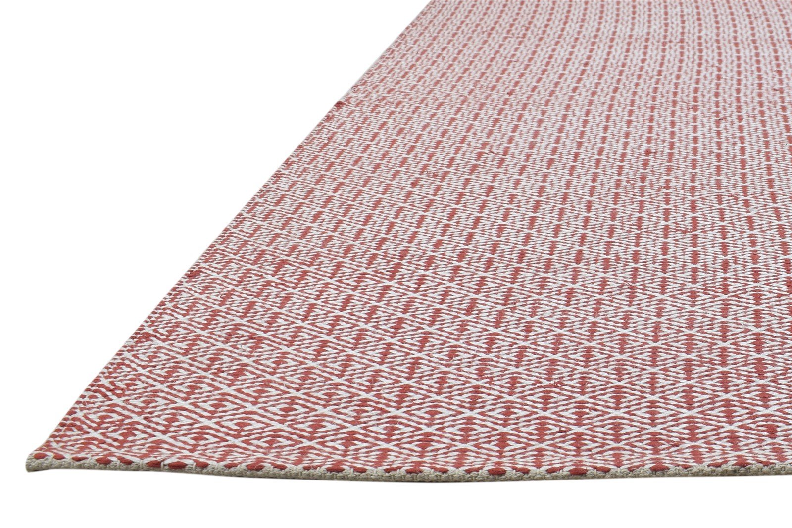 5' X 7' Rug Silk Pink Modern Dhurrie Scandinavian Trellis Room Size Carpet 