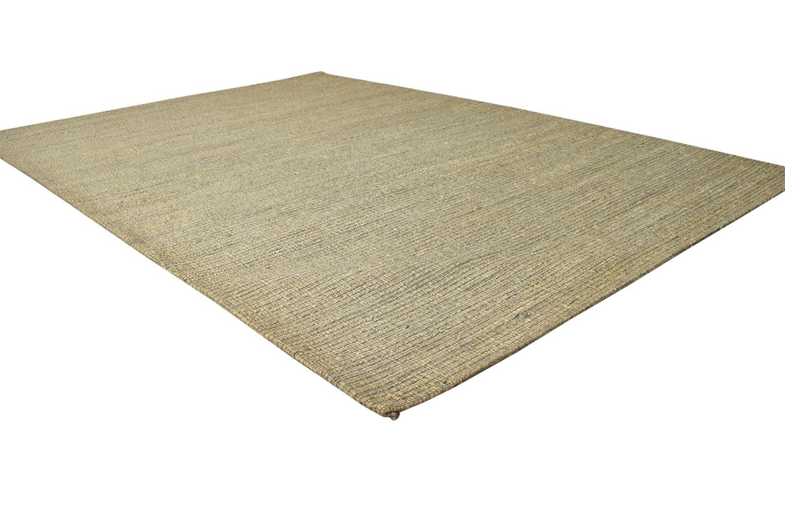 Jute Beige Rug 5' X 7' Modern Jacquard Loom Bohemian Solid Room Size Carpet 