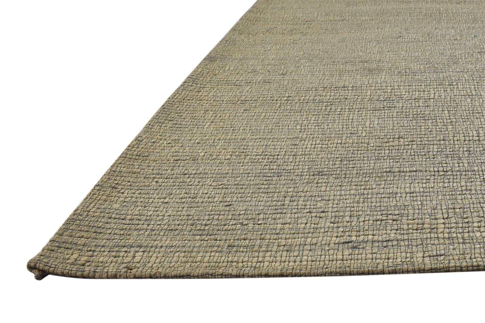 Jute Beige Rug 5' X 7' Modern Jacquard Loom Bohemian Solid Room Size Carpet 