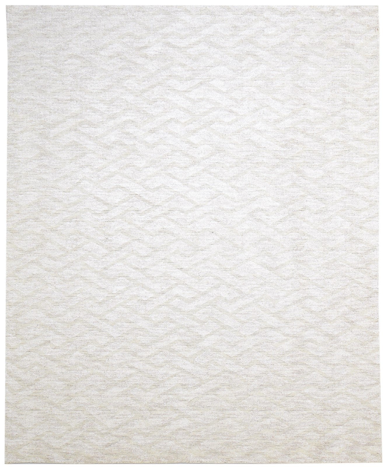 Rayon From Bamboo Beige Rug 8X10 Modern Hand Woven Scandinavian Geometric Large 