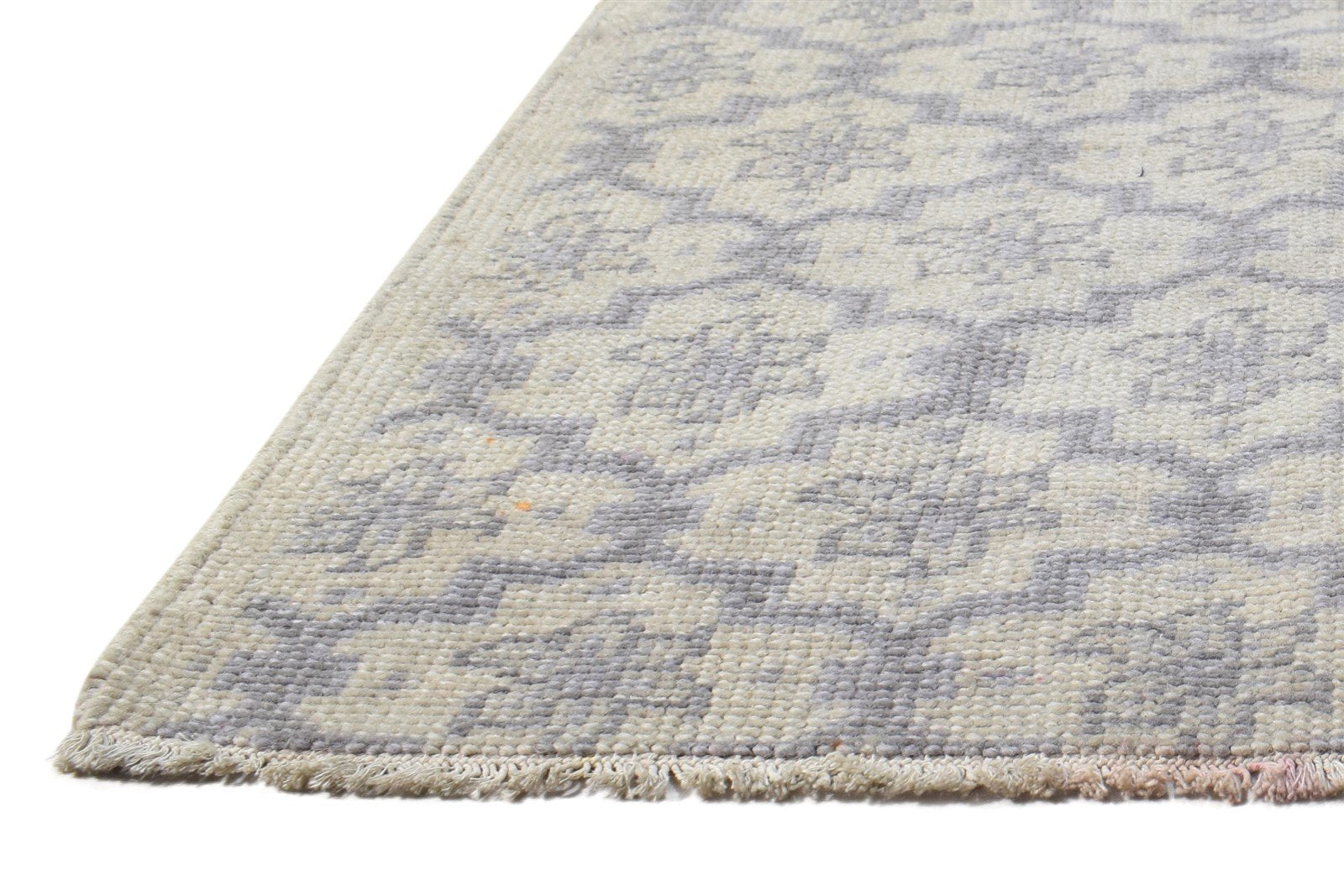 Sage Wool Rug 3' X 2' Modern Hand Knotted Moroccan Trellis Small Carpet 