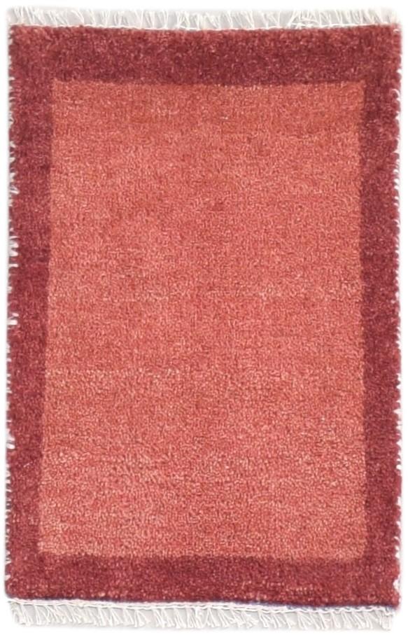 100% Wool Rust Rug 1' X 2' Tribal Hand Knotted Gabbeh Southwestern Small Carpet 