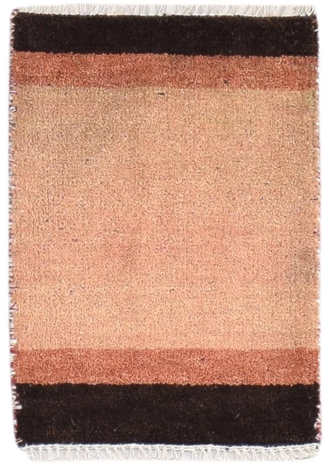 100% Wool Pink Rug 1' X 2' Tribal Hand Knotted Gabbeh Southwestern Small Carpet 