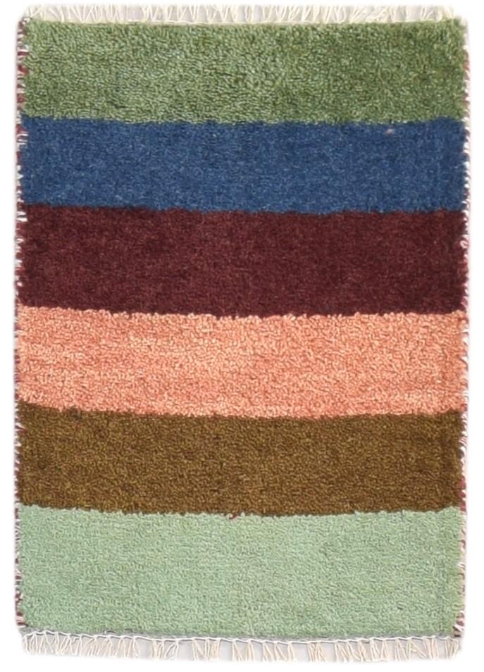 100% Wool Multi Color Rug 1X2 Tribal Hand Knotted Gabbeh Southwestern Small 