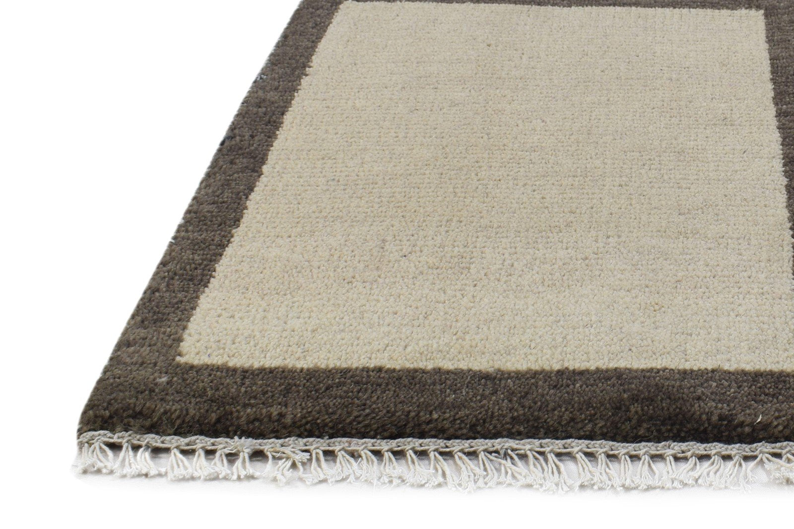 100% Wool Sand Rug 1' X 2' Tribal Hand Knotted Gabbeh Southwestern Small Carpet 