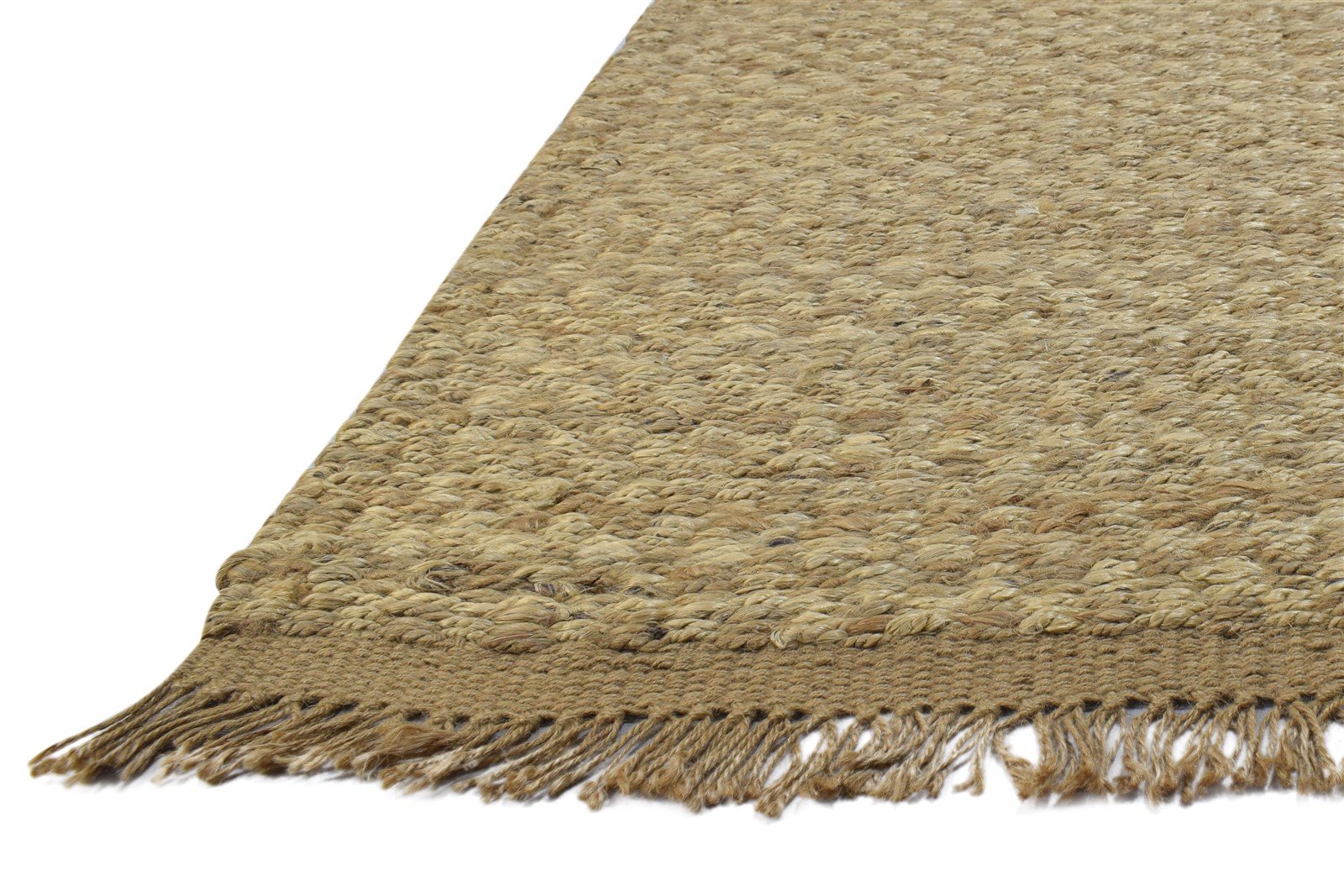 Gold Hemp Rug 2'6 X 4' Modern Hand Knotted Scandinavian Solid Small Carpet 