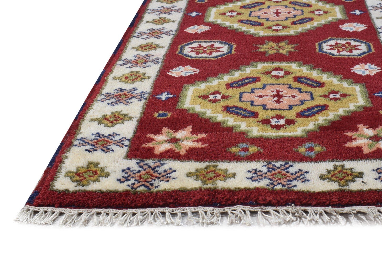 2' X 3' Rug Wool Red Persian Hand Knotted Kazak Oriental Small Carpet 